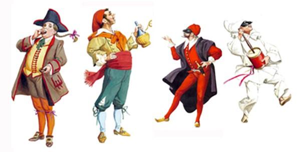 Personnages commedia dell arte 2